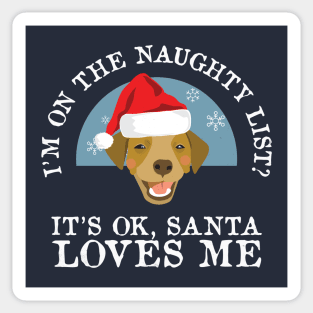 Funny Naughty Dog Puppy Lovers Christmas Shirt Gift Sticker